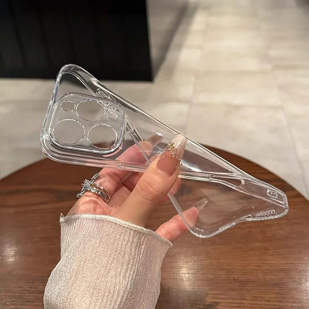 Clear Case For iPhone 17 16 15 14 11 12 13 Pro Max 7 8 15 16 Plus X XR XS Max Air SE 2020 2022 iphone11 Shockproof Cover Funda