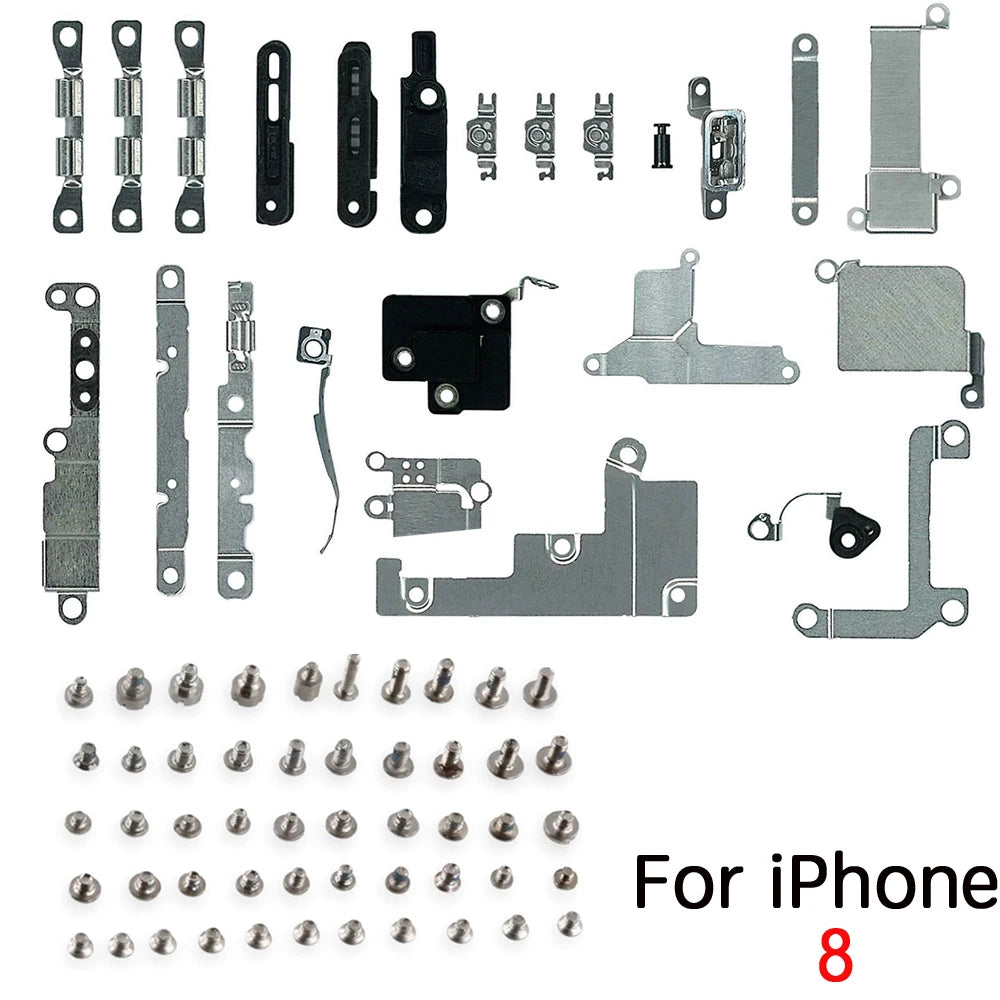 Full Set Inner Accessories For iPhone 6 6s 6P 7P 8P X XS 11 Pro Max Metal Parts Holder Bracket Shield Plate With Full Screws Set