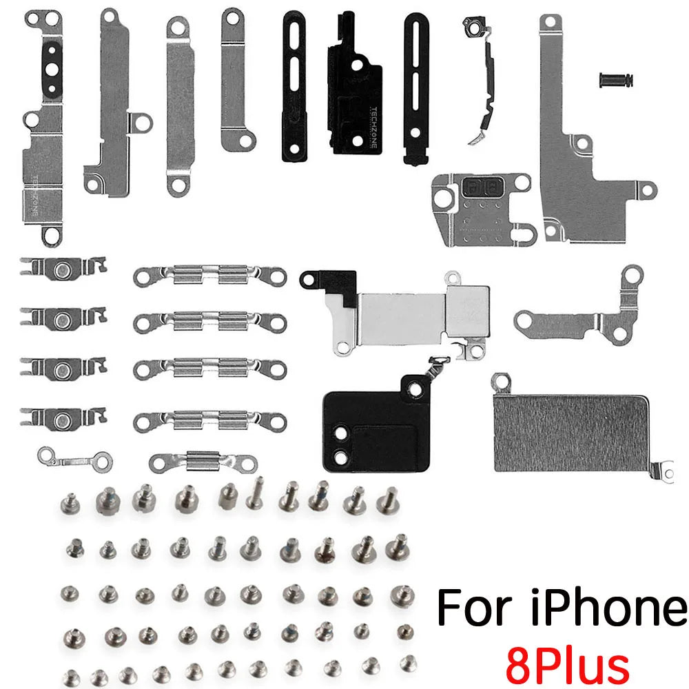 Full Set Inner Accessories For iPhone 6 6s 6P 7P 8P X XS 11 Pro Max Metal Parts Holder Bracket Shield Plate With Full Screws Set