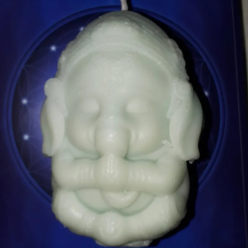 3D Ganesh Soap Candle Mold Mould Ganesha Silicone Mold for Candle Decorating Resin Epoxy Crafts Gyspum Statue Molds