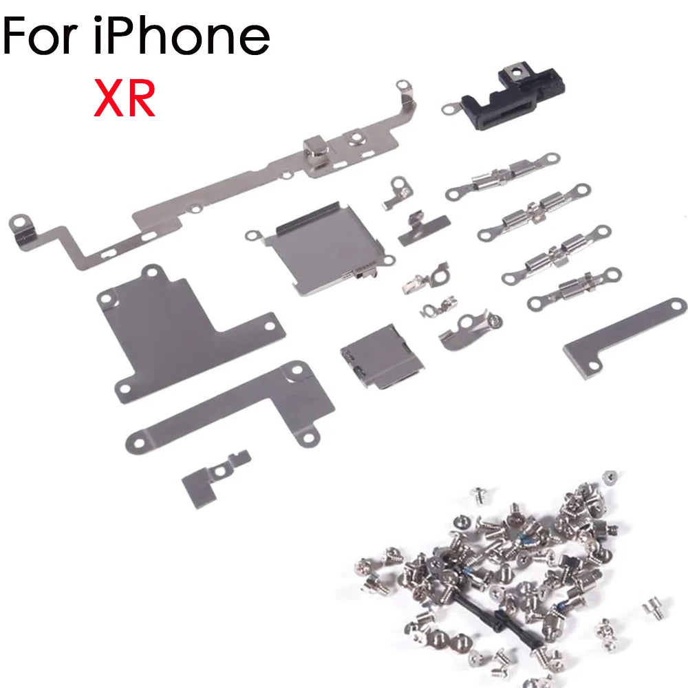 Full Set Inner Accessories For iPhone 6 6s 6P 7P 8P X XS 11 Pro Max Metal Parts Holder Bracket Shield Plate With Full Screws Set