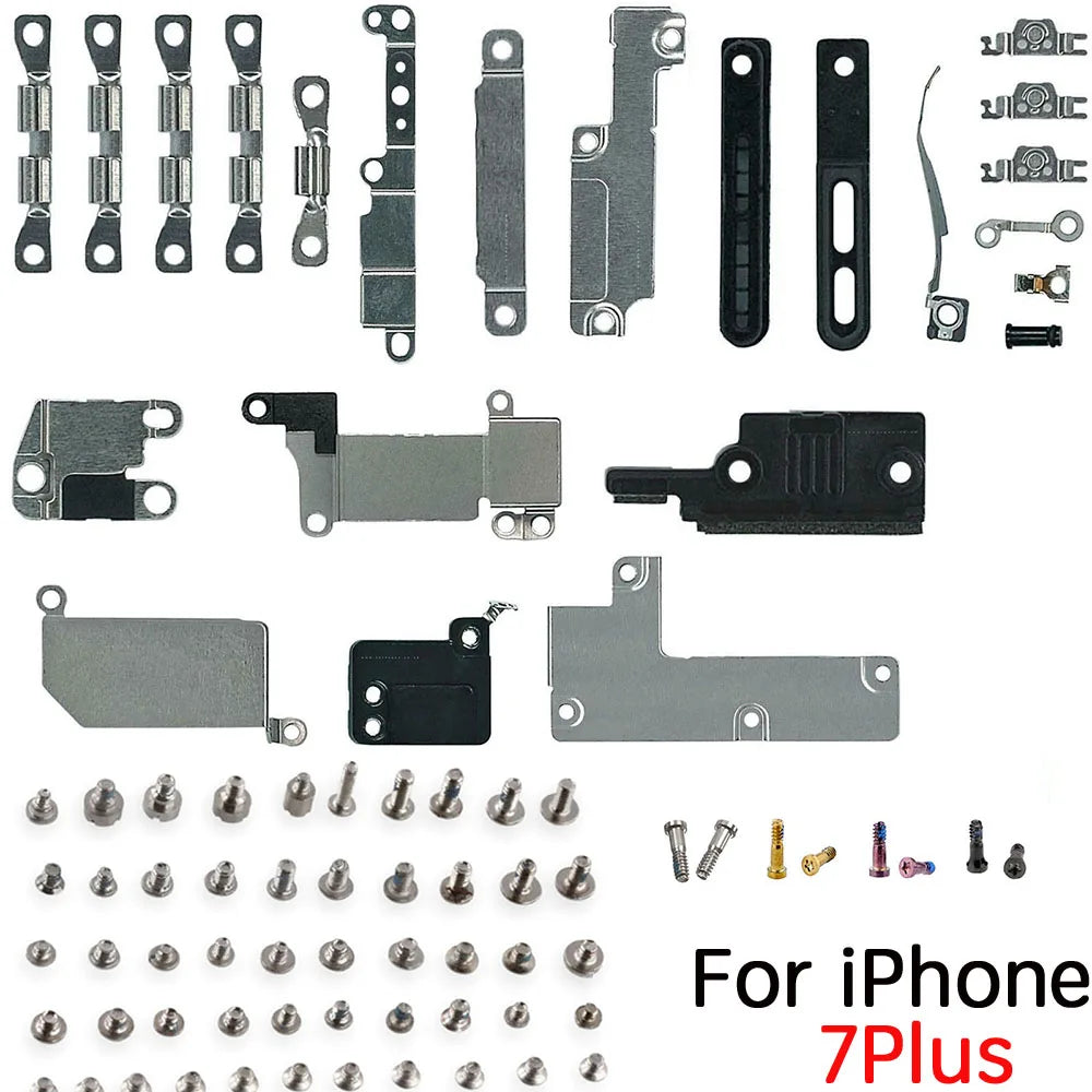 Full Set Inner Accessories For iPhone 6 6s 6P 7P 8P X XS 11 Pro Max Metal Parts Holder Bracket Shield Plate With Full Screws Set