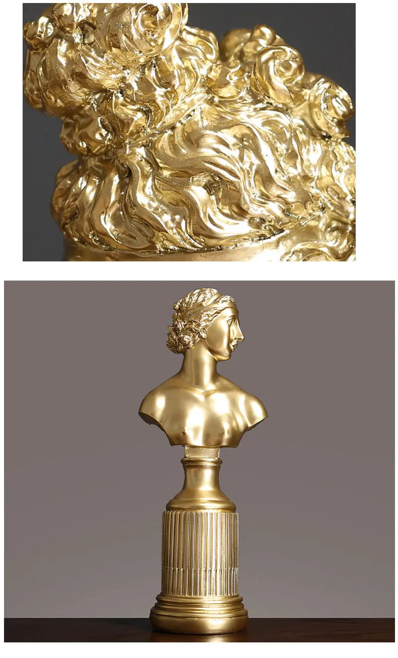 Home Decoration Goddess Statue Model Light Luxury Livingroom Bedroom Office Hotel Hall Decor Art Crafts Figurines Ornaments