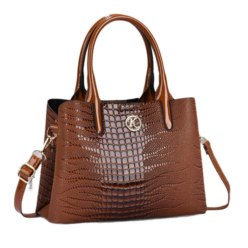 Trendy Handbags for Women 2026 New Crocodile Pattern Women's Bags European and American Fashion Handbags Single Shoulder Crossbody Bag