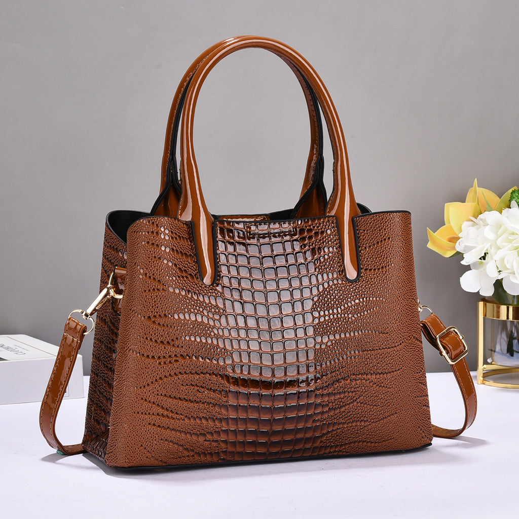 Trendy Handbags for Women 2026 New Crocodile Pattern Women's Bags European and American Fashion Handbags Single Shoulder Crossbody Bag