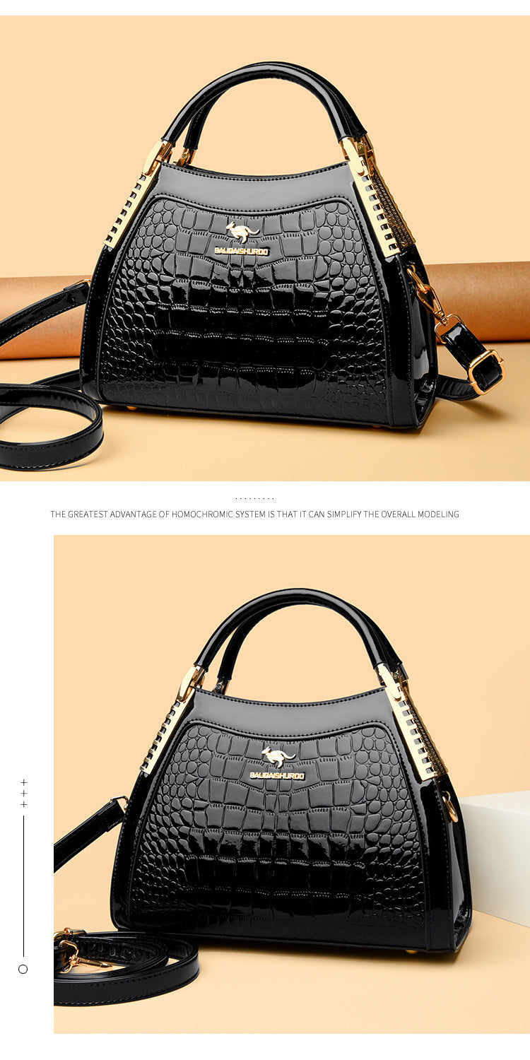 Bags Women's Bags Crocodile Pattern Handbags 2025 Foreign Trade New Trendy Ladies Handbags Women's Shoulder Bags