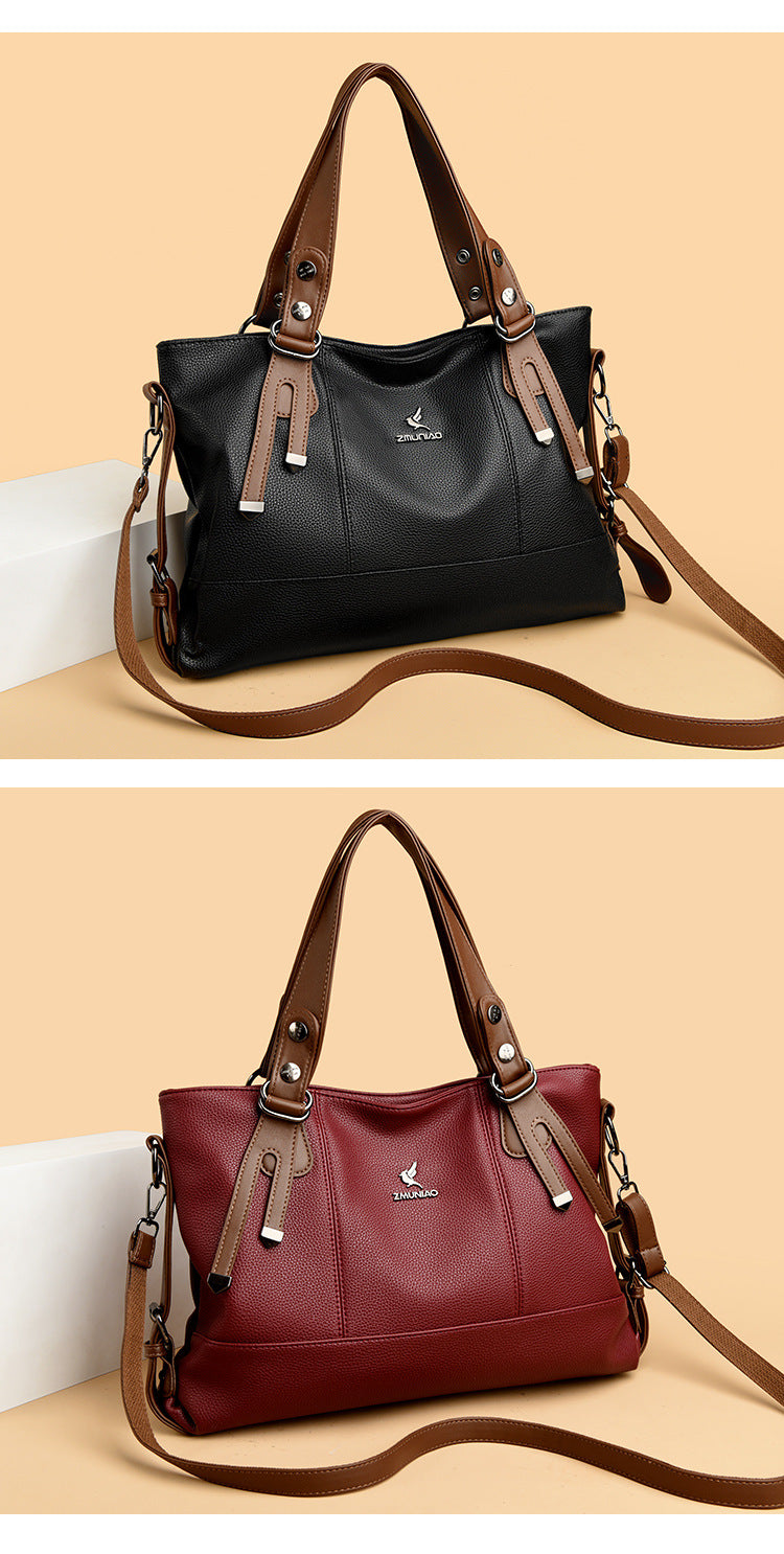 Bags Women's Bags New 2025 Crossbody Bags Women's Shoulder Bags Women's Atmospheric Middle-Aged Women's Handbags Women's One Piece Dropshipping