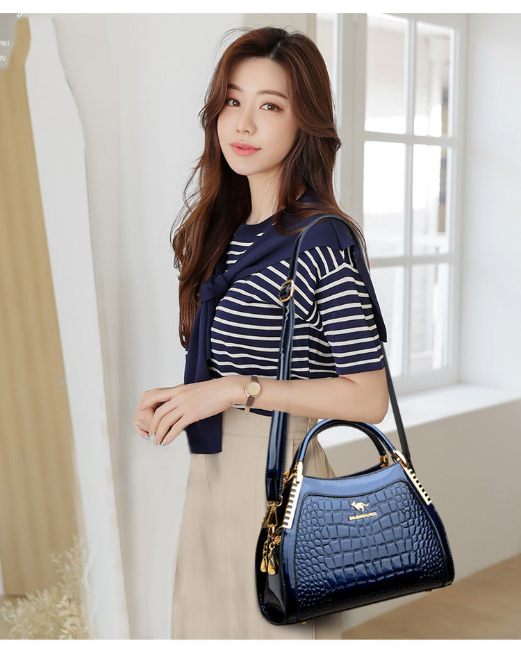 Bags Women's Bags Crocodile Pattern Handbags 2025 Foreign Trade New Trendy Ladies Handbags Women's Shoulder Bags