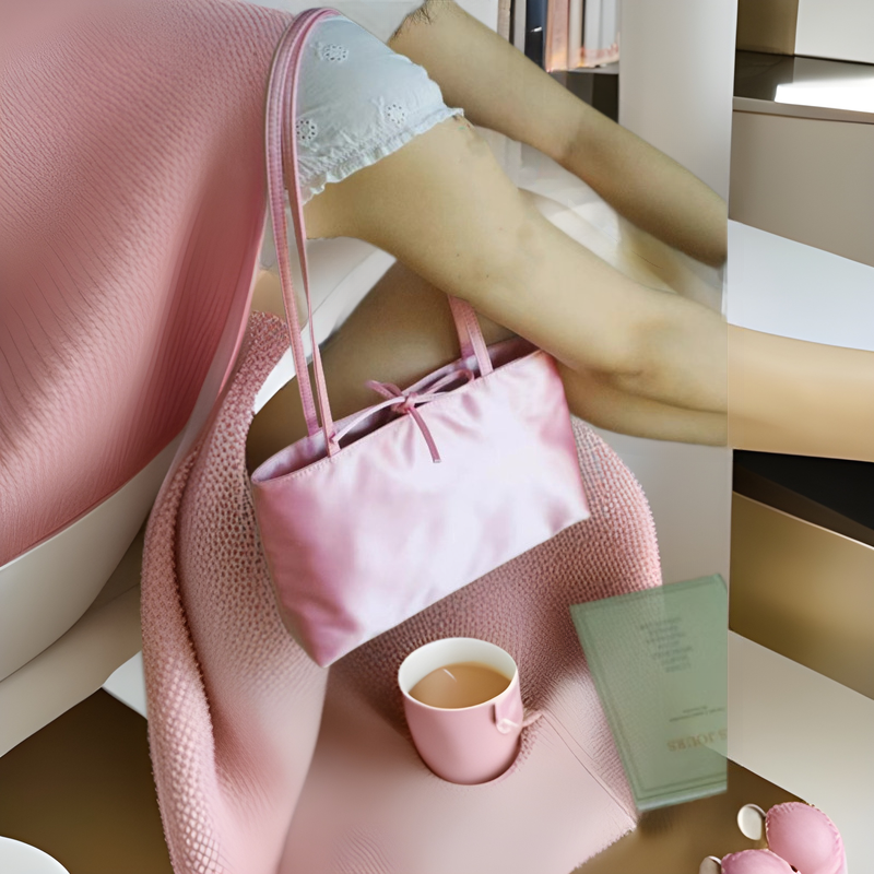 Bags for Women 2025 New Texture Niche Design Normcore Style Satin Large Capacity Versatile Work Clothing Satchel Shoulder Bag