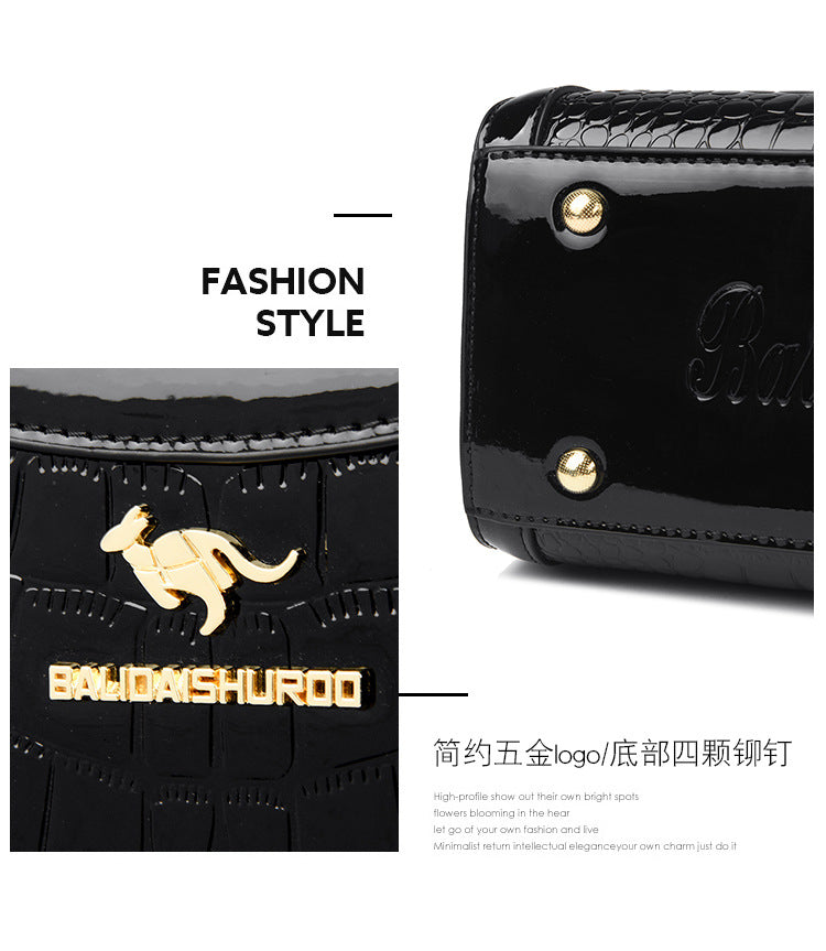 Bags Women's Bags Crocodile Pattern Handbags 2025 Foreign Trade New Trendy Ladies Handbags Women's Shoulder Bags