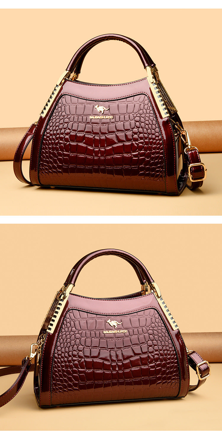 Bags Women's Bags Crocodile Pattern Handbags 2025 Foreign Trade New Trendy Ladies Handbags Women's Shoulder Bags