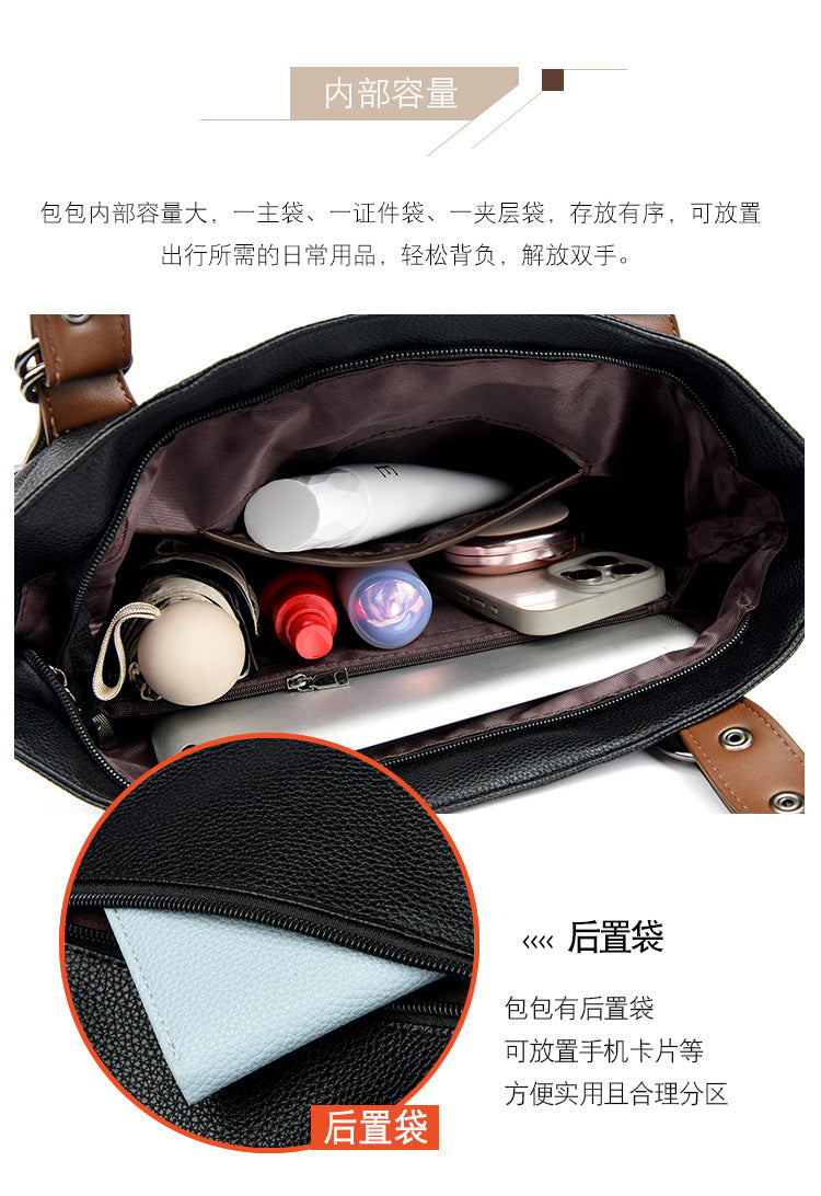 Bags Women's Bags New 2025 Crossbody Bags Women's Shoulder Bags Women's Atmospheric Middle-Aged Women's Handbags Women's One Piece Dropshipping