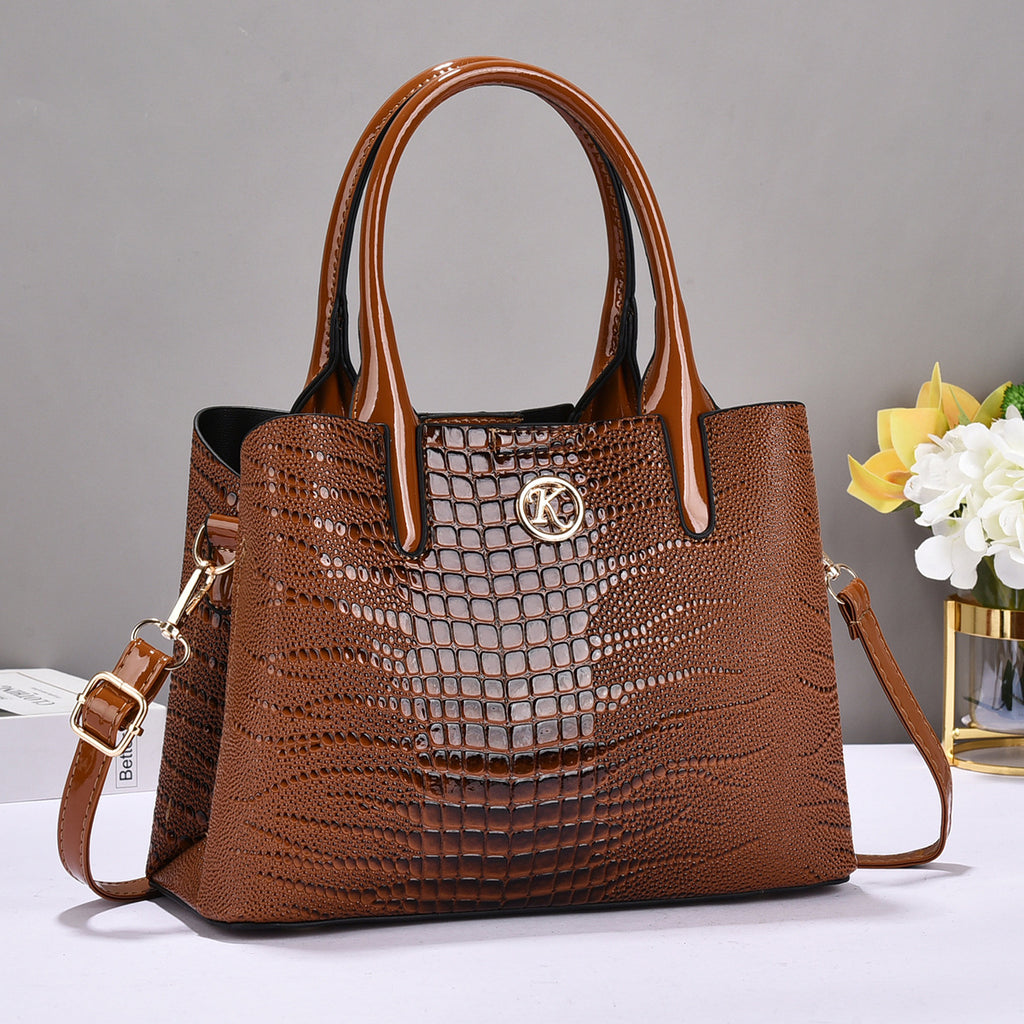Trendy Handbags for Women 2026 New Crocodile Pattern Women's Bags European and American Fashion Handbags Single Shoulder Crossbody Bag