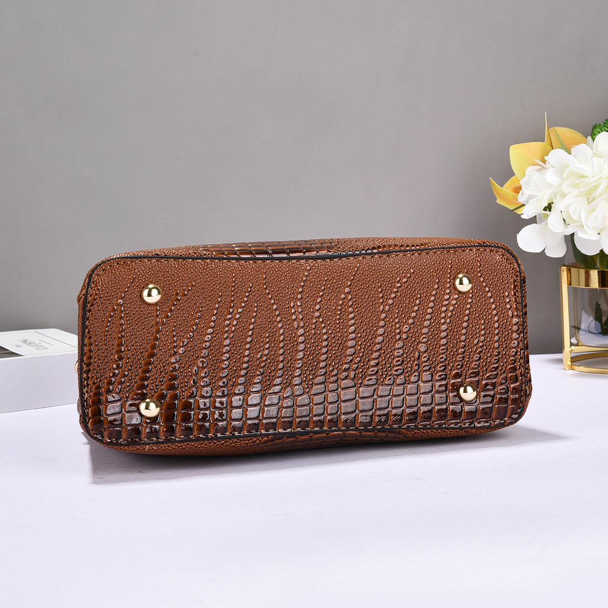 Trendy Handbags for Women 2026 New Crocodile Pattern Women's Bags European and American Fashion Handbags Single Shoulder Crossbody Bag