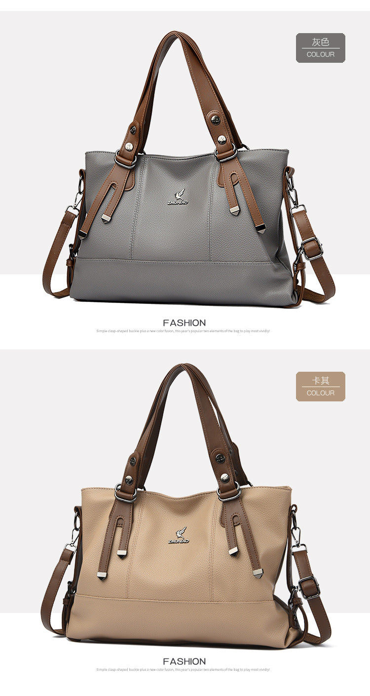 Bags Women's Bags New 2025 Crossbody Bags Women's Shoulder Bags Women's Atmospheric Middle-Aged Women's Handbags Women's One Piece Dropshipping