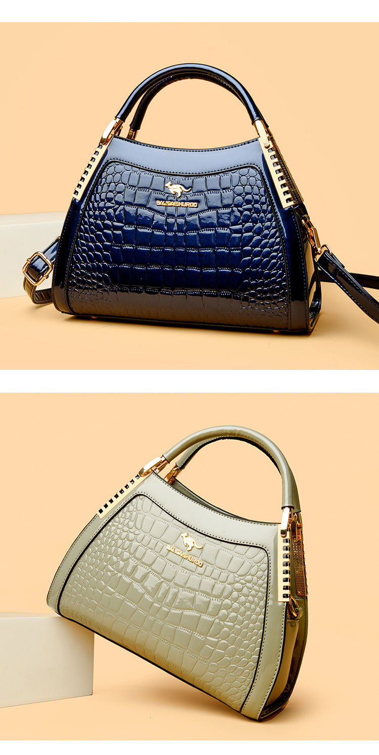 Bags Women's Bags Crocodile Pattern Handbags 2025 Foreign Trade New Trendy Ladies Handbags Women's Shoulder Bags
