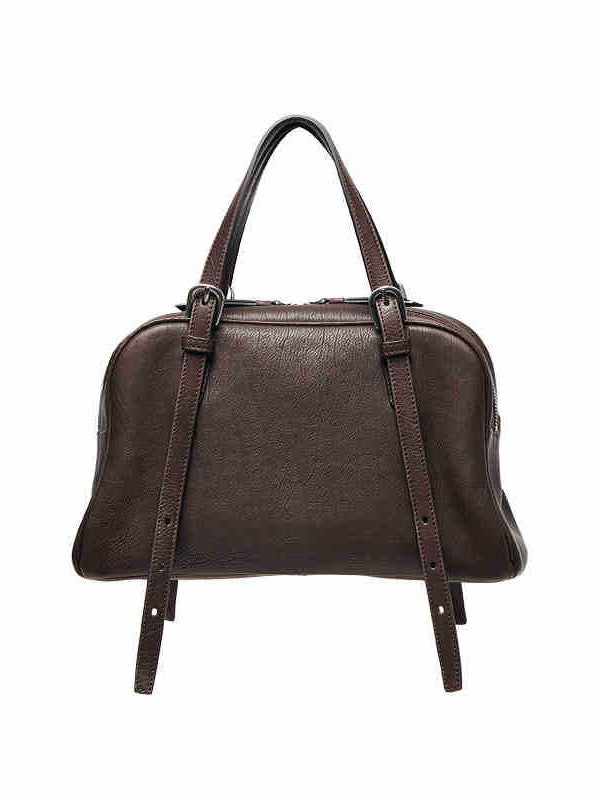New Arrival Vegetable Tanned Leather High-Grade Youyou Bowling Bag Women's Spring Retro Large Capacity Commuting Shoulder Handbag