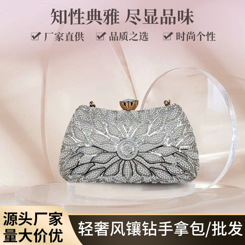 2026 New Cross-Border Evening Bags, European and American Banquet Bags, Women's Handbags, Fashionable Dress Evening Party Bags, Light Luxury