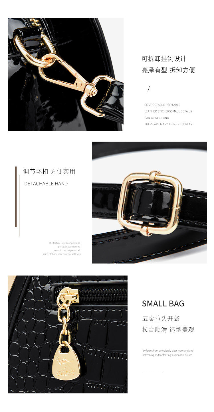 Bags Women's Bags Crocodile Pattern Handbags 2025 Foreign Trade New Trendy Ladies Handbags Women's Shoulder Bags