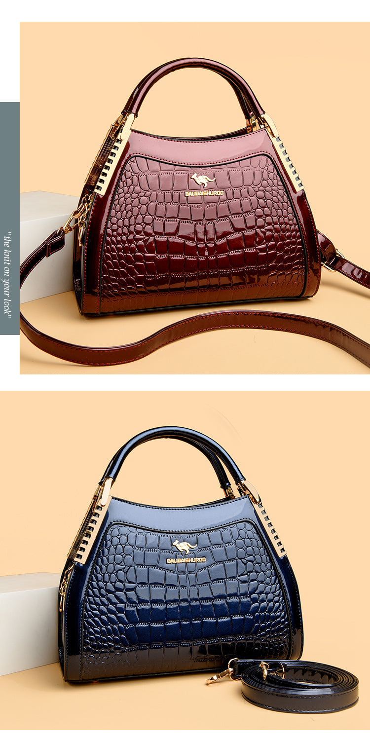 Bags Women's Bags Crocodile Pattern Handbags 2025 Foreign Trade New Trendy Ladies Handbags Women's Shoulder Bags