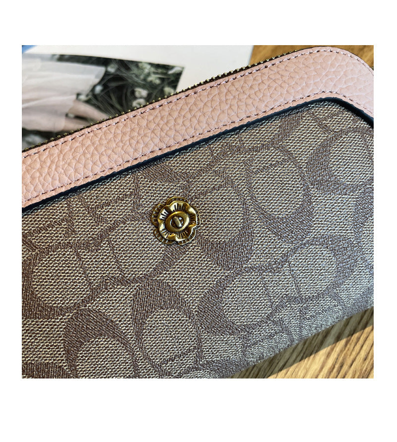 2025 New Handbags Women's Small Bags Fashionable Shoulder Crossbody Bags Trendy Wallets Women's Long Mobile Phone Bags Mom's Style