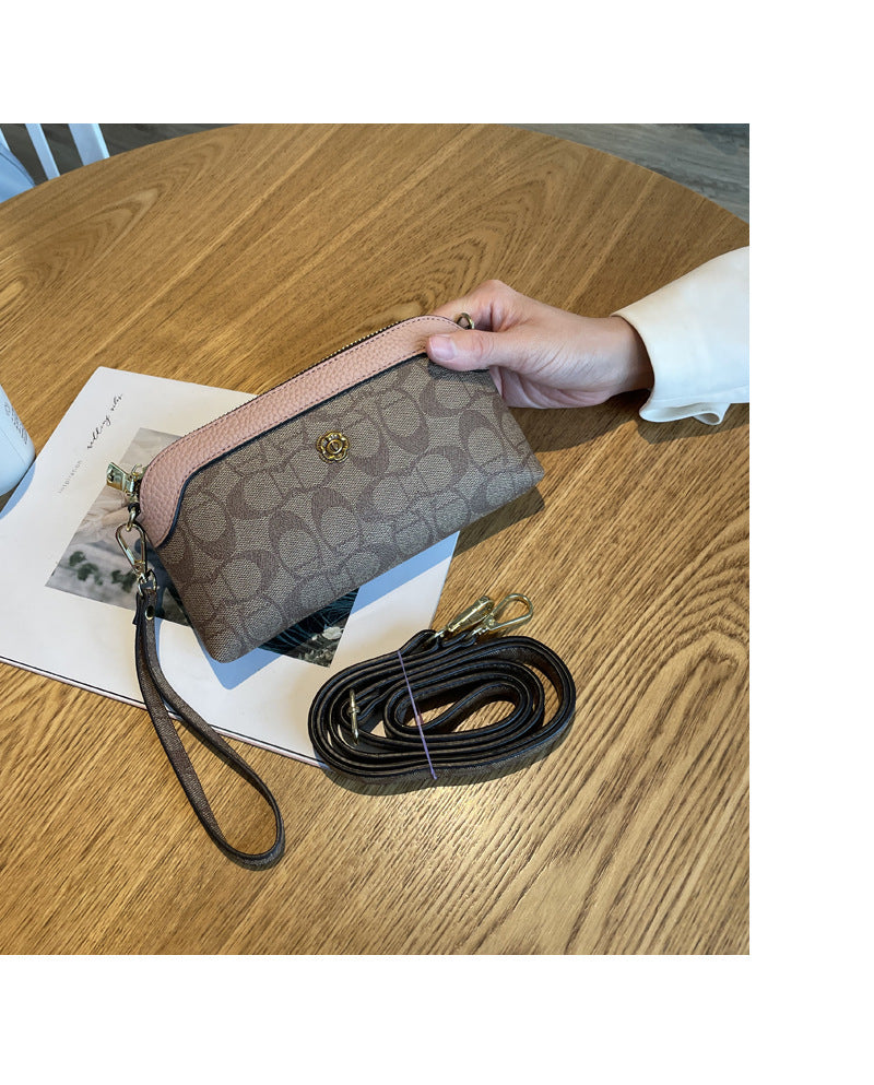 2025 New Handbags Women's Small Bags Fashionable Shoulder Crossbody Bags Trendy Wallets Women's Long Mobile Phone Bags Mom's Style