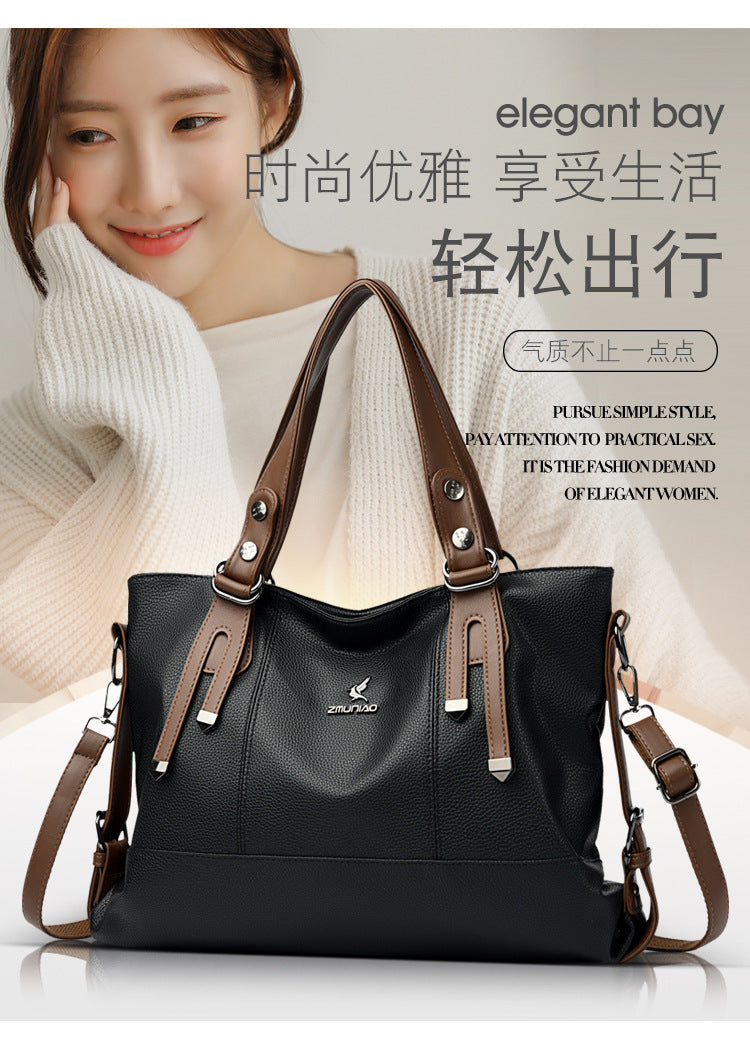 Bags Women's Bags New 2025 Crossbody Bags Women's Shoulder Bags Women's Atmospheric Middle-Aged Women's Handbags Women's One Piece Dropshipping