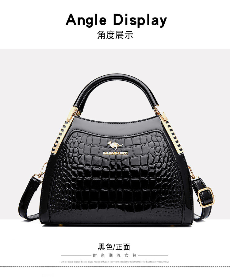 Bags Women's Bags Crocodile Pattern Handbags 2025 Foreign Trade New Trendy Ladies Handbags Women's Shoulder Bags