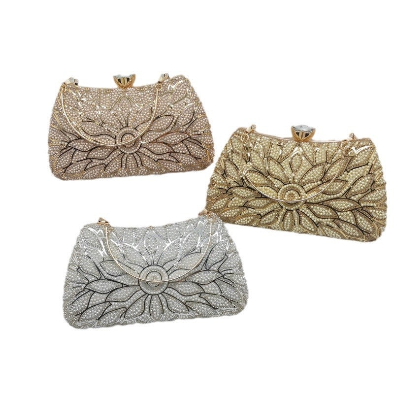 2026 New Cross-Border Evening Bags, European and American Banquet Bags, Women's Handbags, Fashionable Dress Evening Party Bags, Light Luxury
