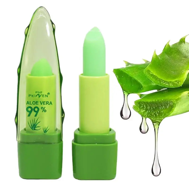 ALOEVERA Temperature Change Color Jelly Lipstick AloeVera Lip Balm Long Lasting Moistourizing Nutritious Lip Balm Lip Care