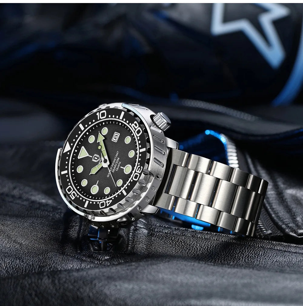 2026 new fashionable men's watch, top brand, waterproof, luminescent, date and clock, sports watch, men's quartz wristwatch