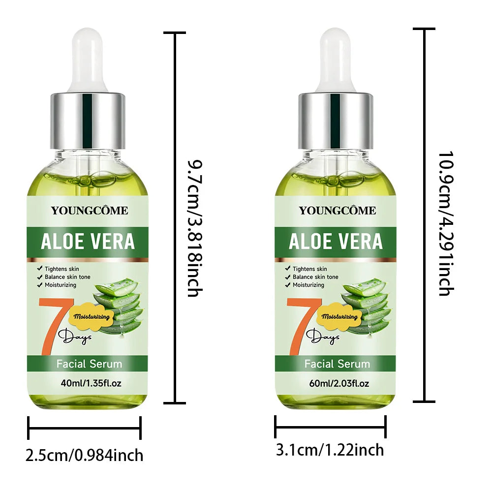 ALOE VERA Facial Serum - Skin Tightening, Hydrating & Soothing Formula | Balance Complexion | Natural Moisturizing Essence