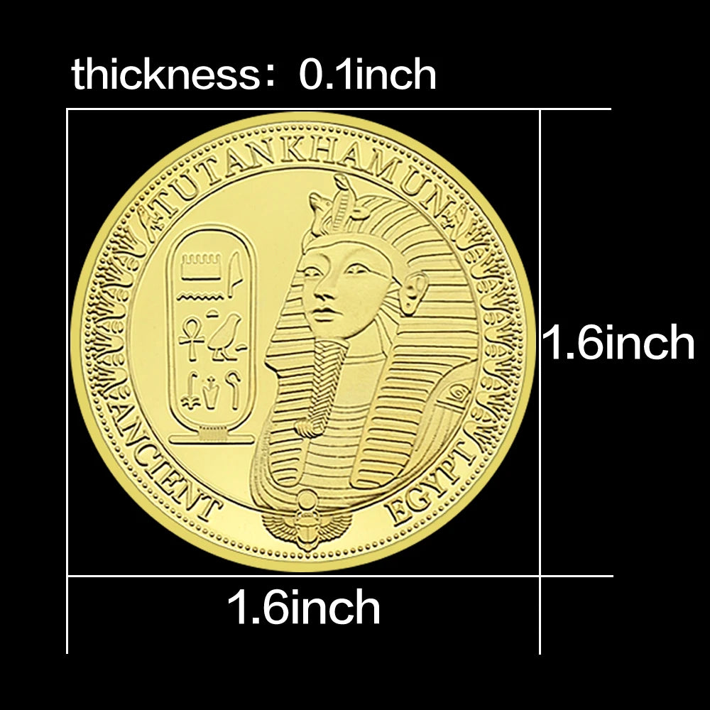 Goddess Isis Commemorative Coin Gold Silver Bronze Metal Ancient Egyptian Mystery Challenge Coin Collection Holiday Gift