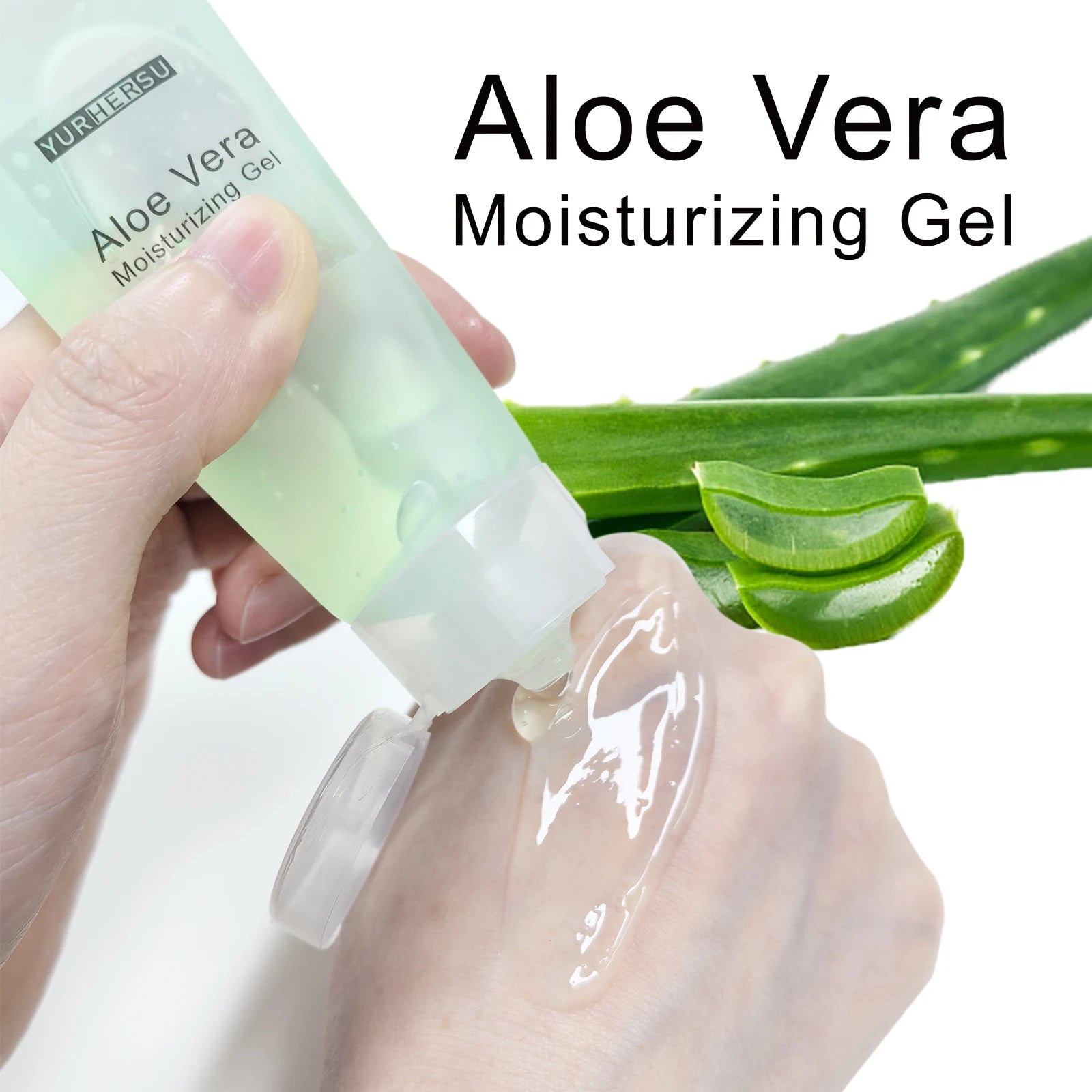 Aloe Vera Gel for Face, Daily Moisturizer & Makeup Primer, 100% Natural, Soothing, Hydrating, Non Greasy, Fast Absorb (50ml)