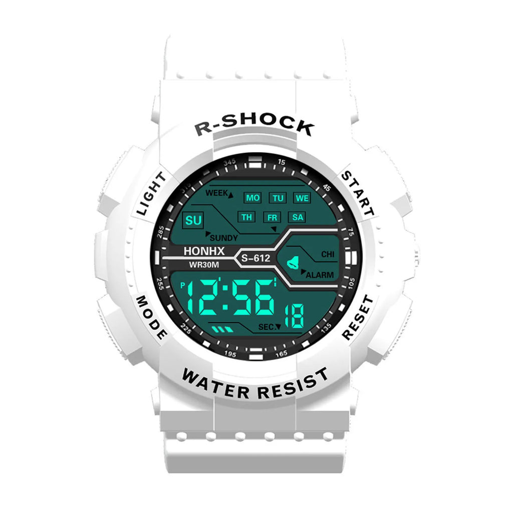 A Variety Of Styles Of Cool Sports Electronic Watches With Four Buttons