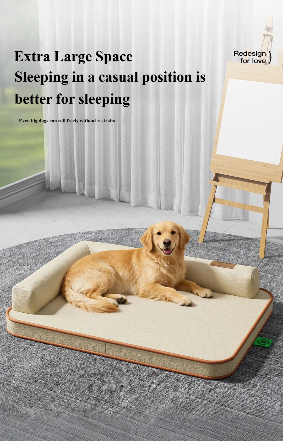 Dog Mat Dog Bed All Seasons Suitable Waterproof Tear Resistant Removable Washable For Medium Large Dogs Anti Slip Bottom Design