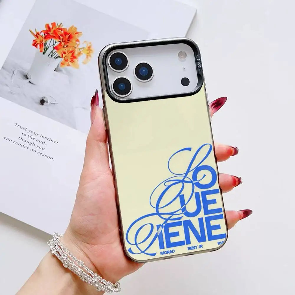 M-Morad MDLR Morad04 Phone Case For iPhone 12 13 14 15 16 17Pro Max Plus Protect Plating Phone Cover