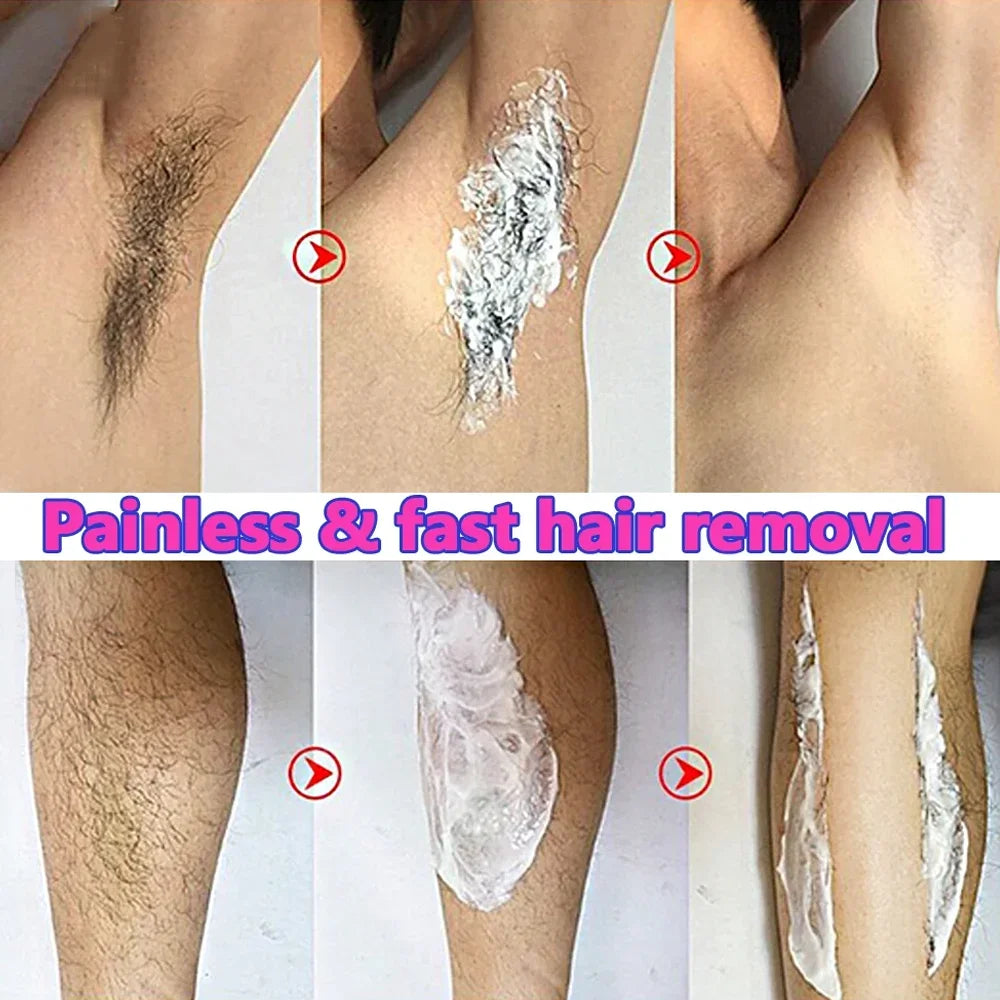 Bioaoua Aloe Vera Gentle Hair Removal Cream, 60G/Tube, Fast Hair Removal, No Harm to the Skin