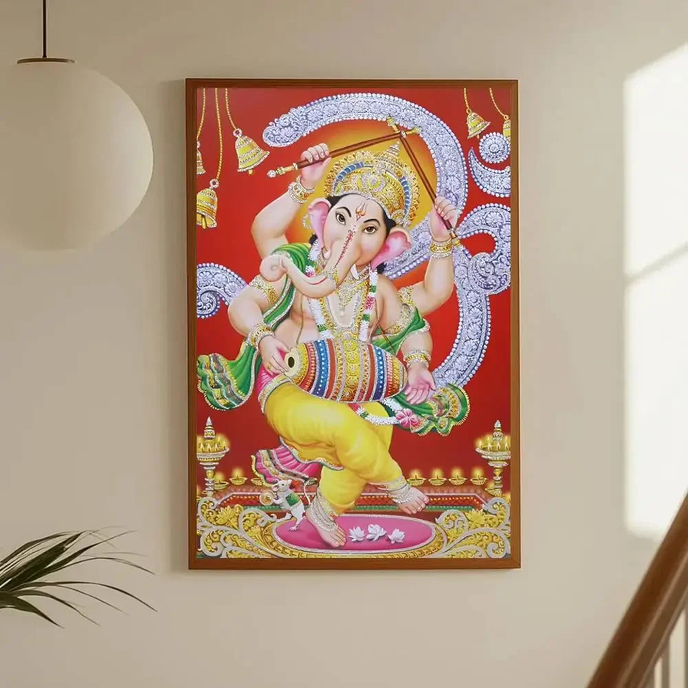 Hindu God Goddess Lord Shiv Parvati Ganesha Hanuman Poster Sticker Print Waterproof Wall Art For Living Room Bedroom Home Decor