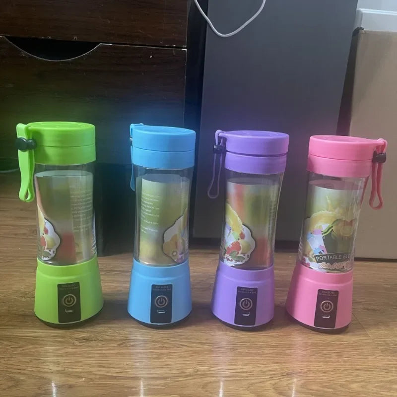 Portable Electric Handheld Blender Rechargeable Travel Fruit Juicer Cup Mini Mixer for Smoothies Milkshakes