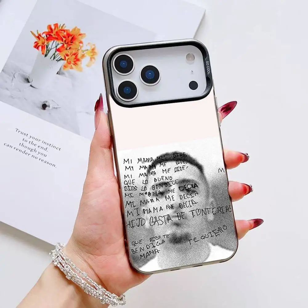 M-Morad MDLR Morad04 Phone Case For iPhone 12 13 14 15 16 17Pro Max Plus Protect Plating Phone Cover