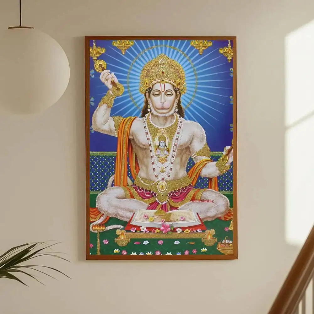 Hindu God Goddess Lord Shiv Parvati Ganesha Hanuman Poster Sticker Print Waterproof Wall Art For Living Room Bedroom Home Decor