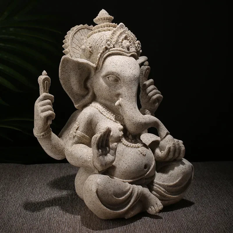 Resin Indian Ganesha Shiva God Statue Sai Baba of Shirdi Sculpture Lord Hanuman Hindu Buddha Religious Fengshui Home Decor