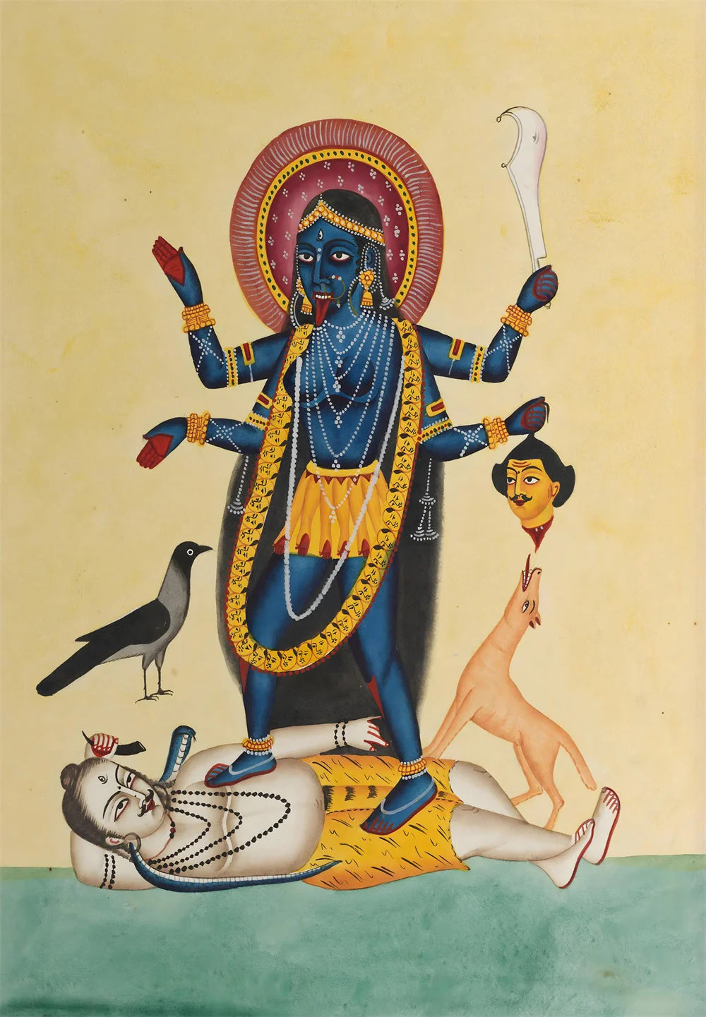 Hindu Goddess Wall Art Kali Mahavidya Poster Tantric Shakti Devi Canvas Painting Home Living Room Decoration Painting