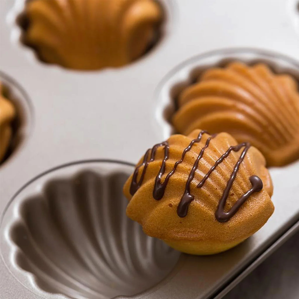 Madeleine Mold Shell Shape Baking Mold Carbon Steel Chocolate Cookie Cake Mould Baking Pan Dessert Pastry Tray For Kitchen Tool