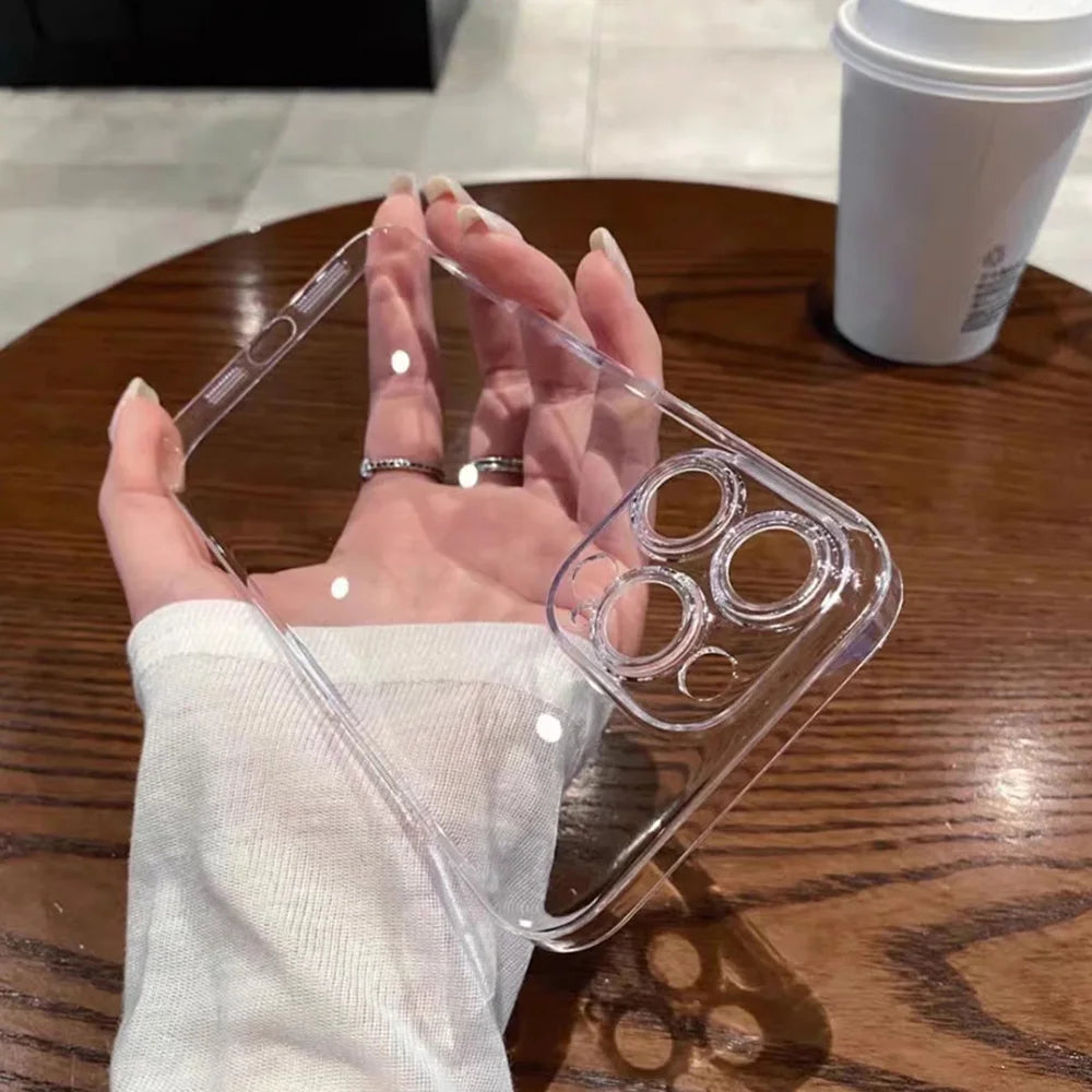 Clear Case For iPhone 17 16 15 14 11 12 13 Pro Max 7 8 15 16 Plus X XR XS Max Air SE 2020 2022 iphone11 Shockproof Cover Funda