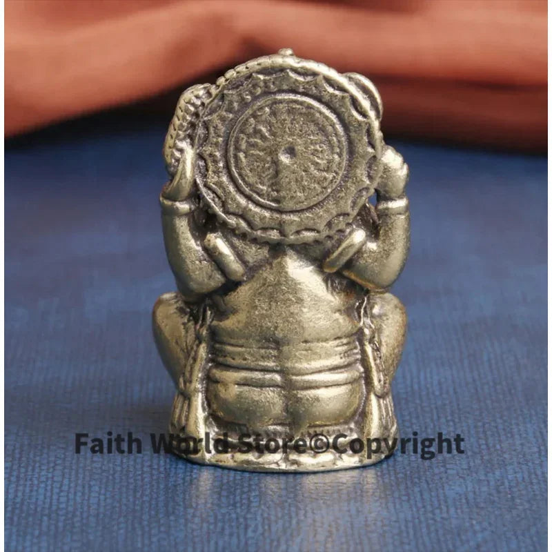 Thailand Japan korea temple Pocket God buddha GANESH elephant fortune god Statue protective talisman bring MONEY good luck