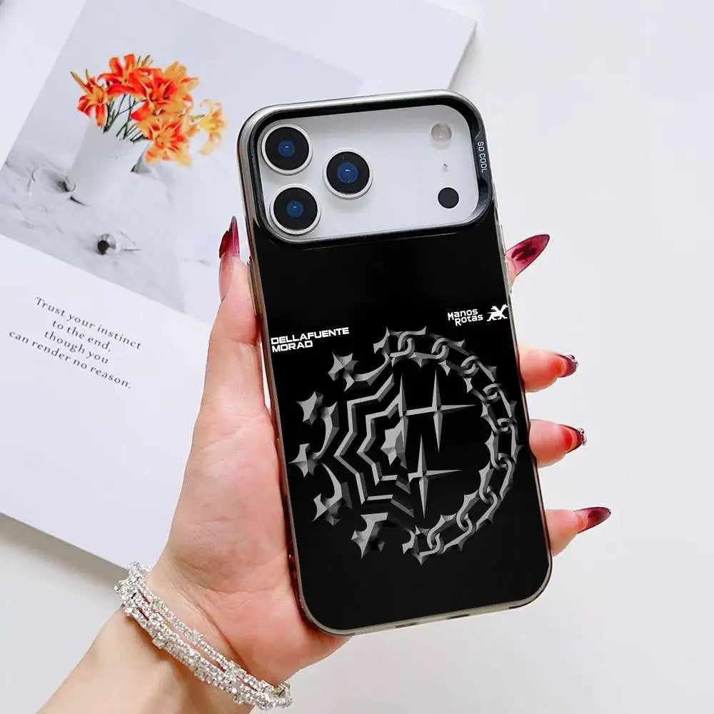M-Morad MDLR Morad04 Phone Case For iPhone 12 13 14 15 16 17Pro Max Plus Protect Plating Phone Cover