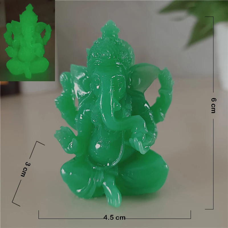 Ganesha Buddha Statue House Garden Decoration Indian Gold Elephant God Ganesh Sculpture Figurines Home Decor Buddha Statues