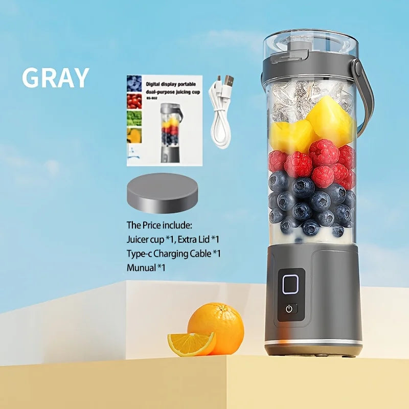 Portable Blender Cup, Electric USB Juicer Blender, Mini Blender, Portable Blender for Milkshakes and Smoothies